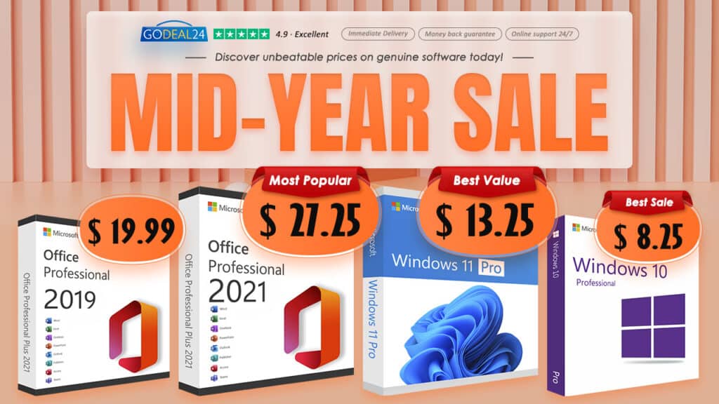 Продуктов ключ за MS Office 2021 Pro само за ,25 на компютър! Най-добрите предложения към средата на годината!