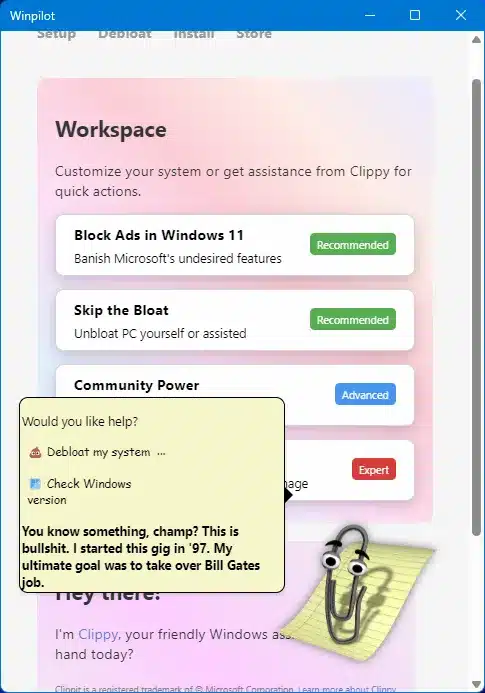 Clippy се завръща: Clip Assistant се предлага в Windows 11 чрез странични помощни програми