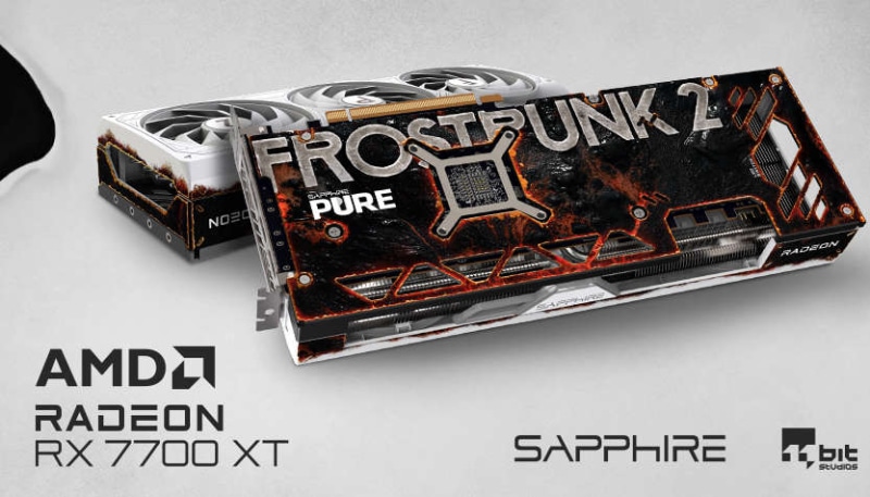 Sapphire и 11 bit Studios представиха уникалния Radeon RX 7700 XT в стила на играта Frostpunk 2