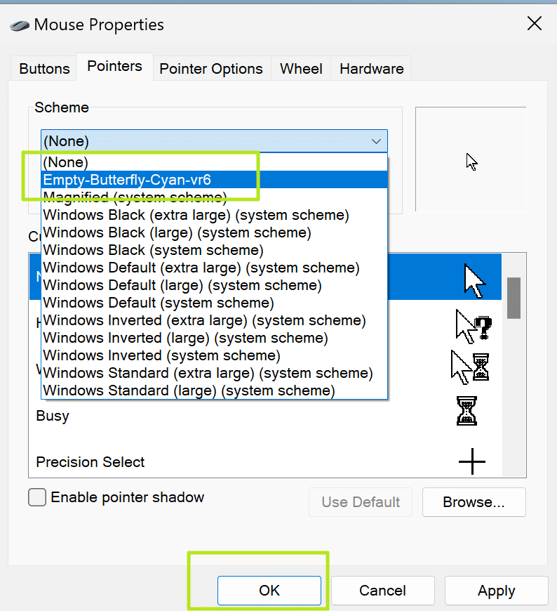 Как да промените размера и цвета на курсора на мишката в Windows 10 и 11