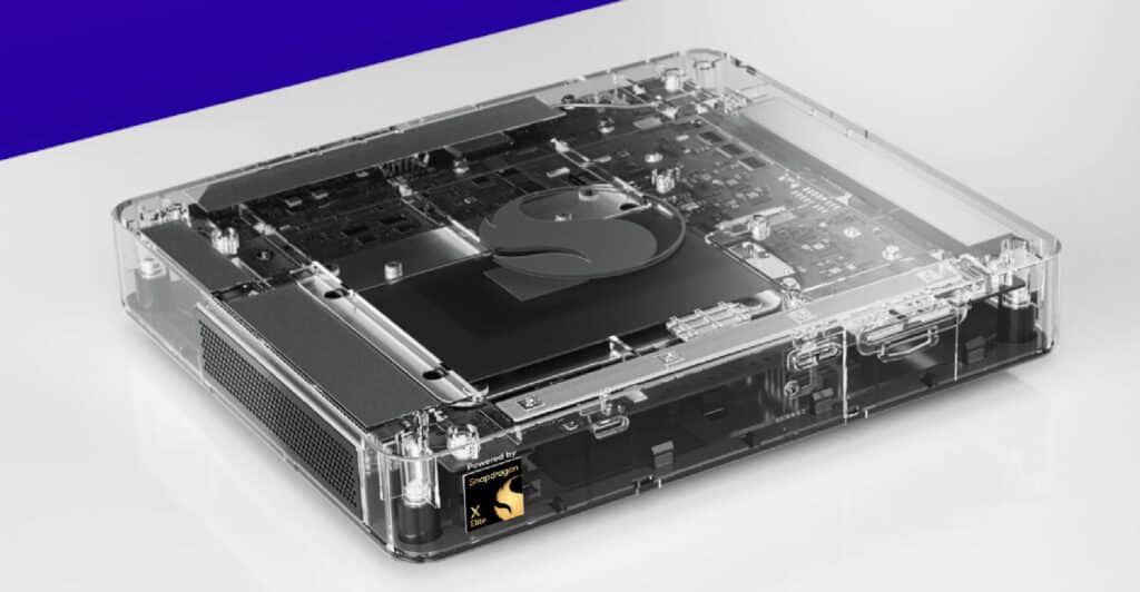 Qualcomm представи първия си миникомпютър с най-бързата версия на чипа Snapdragon X Elite