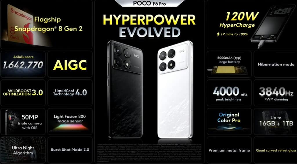 Poco представи смартфоните F6 и F6 Pro, задвижвани флагмански чипове Snapdragon