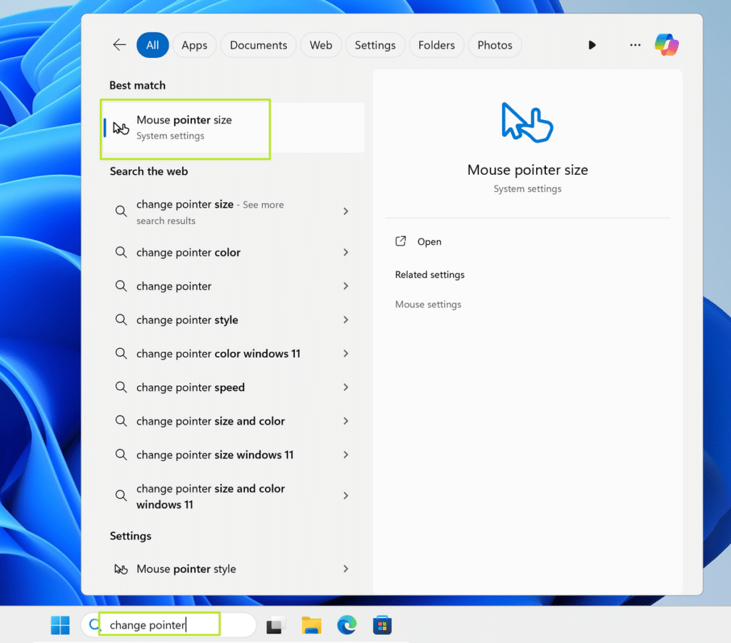 Как да промените размера и цвета на курсора на мишката в Windows 10 и 11