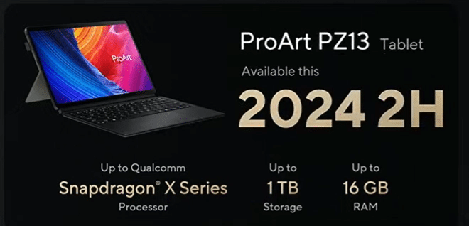 ASUS анонсира първия ноутбук от линията ProArt – той получи чип Snapdragon X Elite