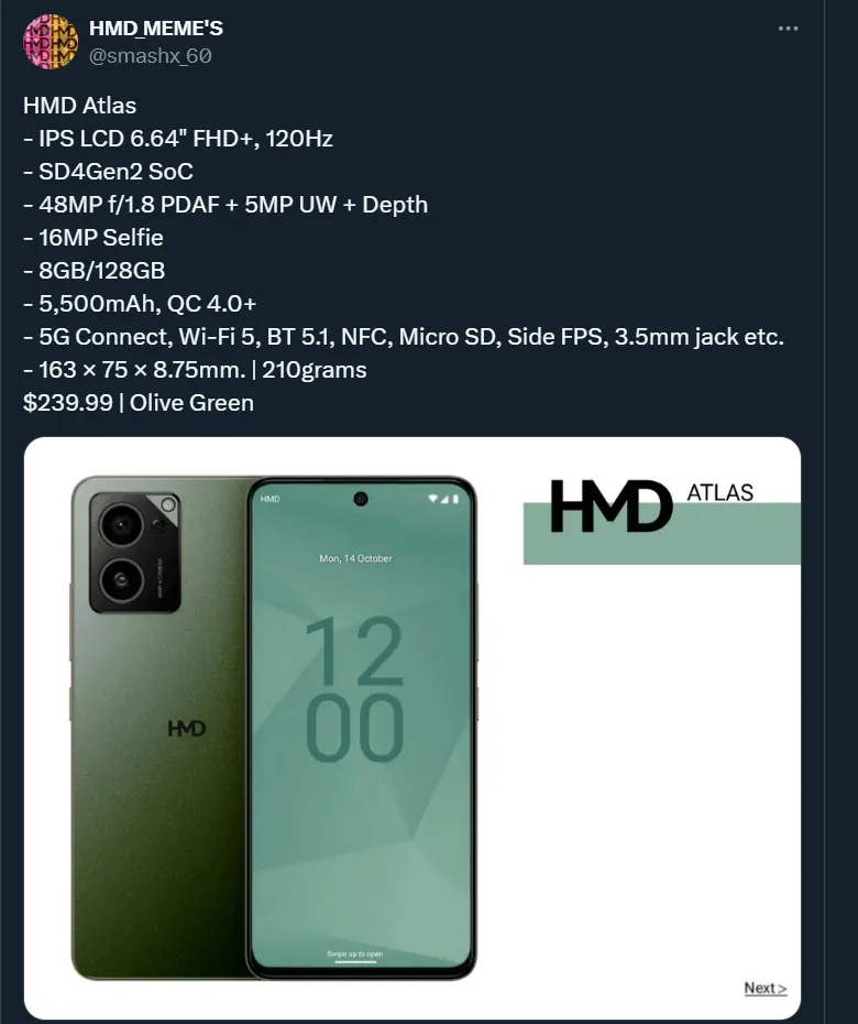 HMD Skyline е Android-смартфон, вдъхновен от дизайна на Nokia Lumia, с цена €459