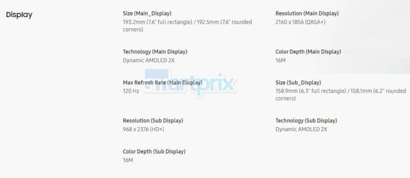 Пълните спецификации на Samsung Galaxy Z Fold6 бяха разкрити няколко седмици преди анонса