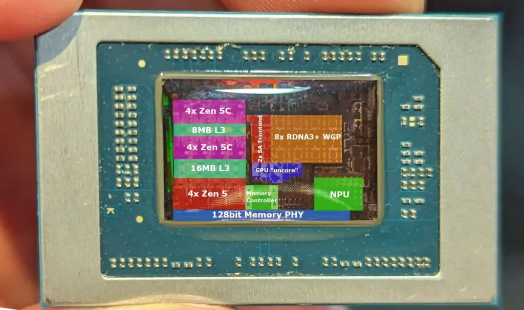 Да разгледаме структурата на процесорите AMD Strix Point с двата вида ядра Zen 5