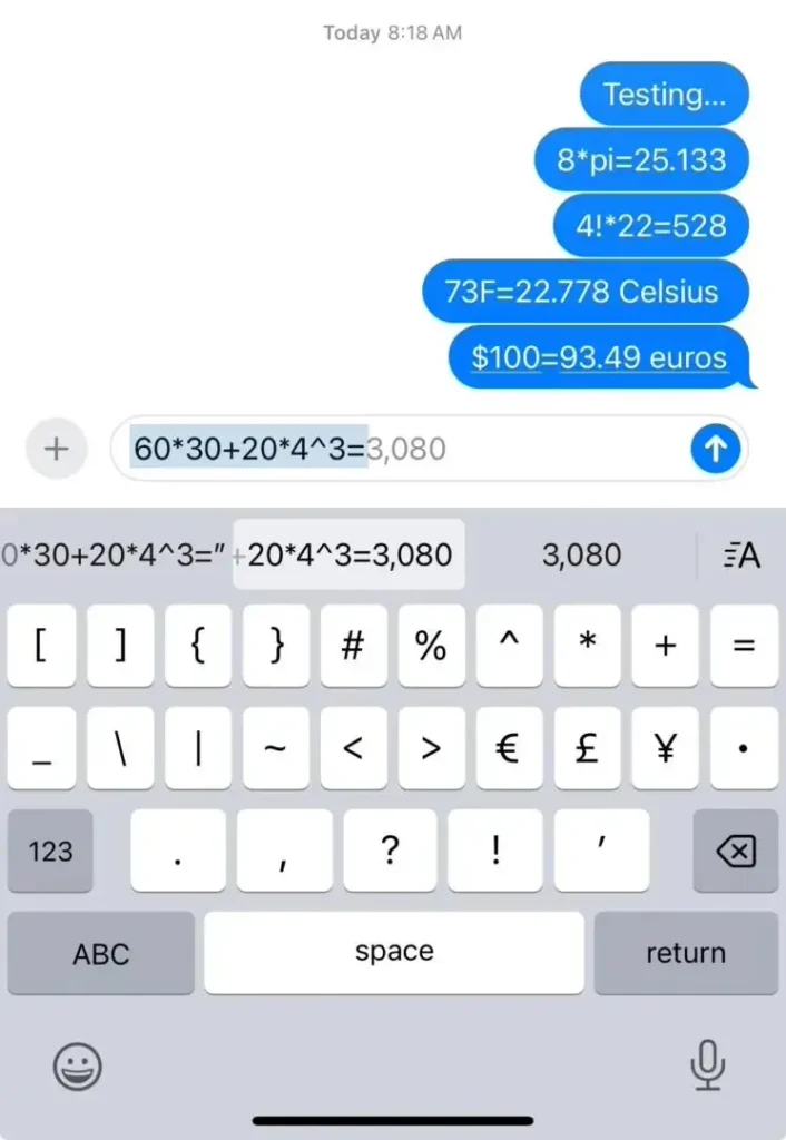 Ето една скрита и полезна функция в iOS 18 – извършване на математически операции директно във всяко текстово поле