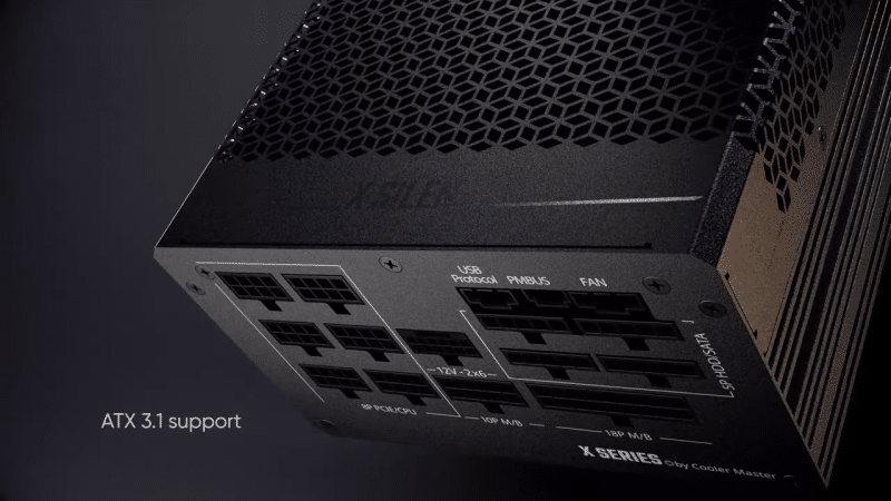 Cooler Master пусна 850-ватово захранване с пасивно охлаждане – към него се дава и 27“ геймърски монитор