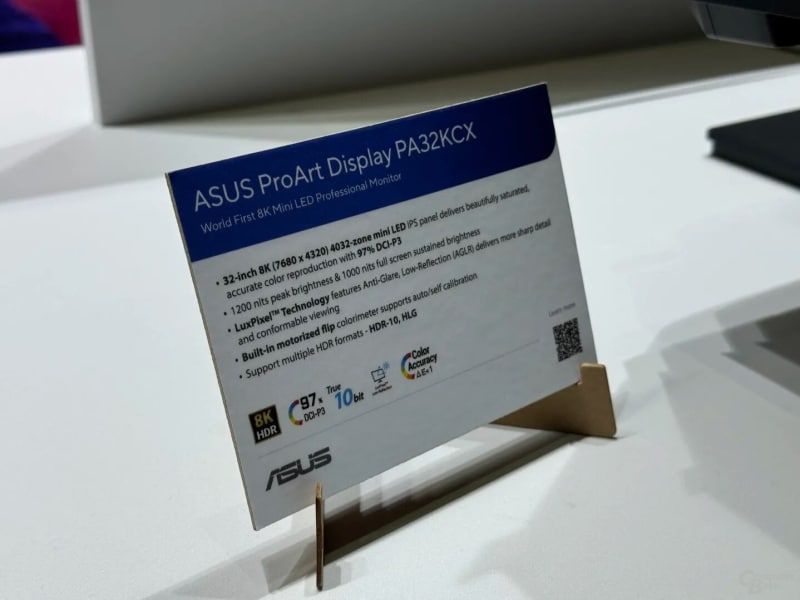 Asus представи професионални Mini-LED ProArt монитори с 5K, 6K и 8K резолюция