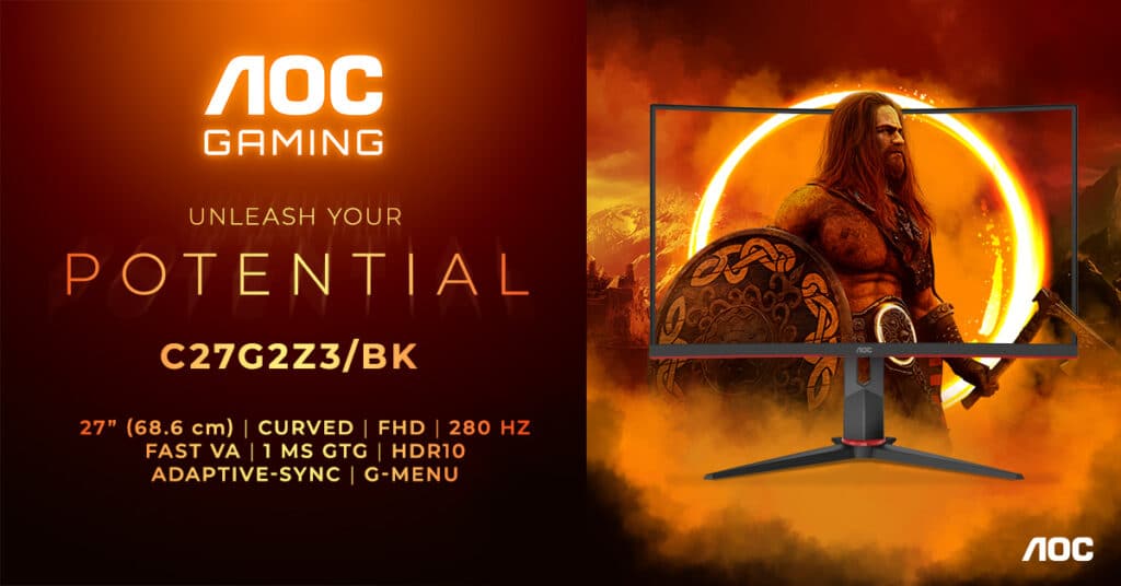 AOC GAMING C27G2Z3/BK: Извит път до победата с 280 Hz