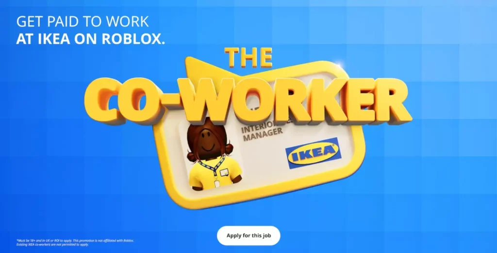 IKEA ще ви плаща истински пари, за да работите в нейния нов виртуален магазин в Roblox