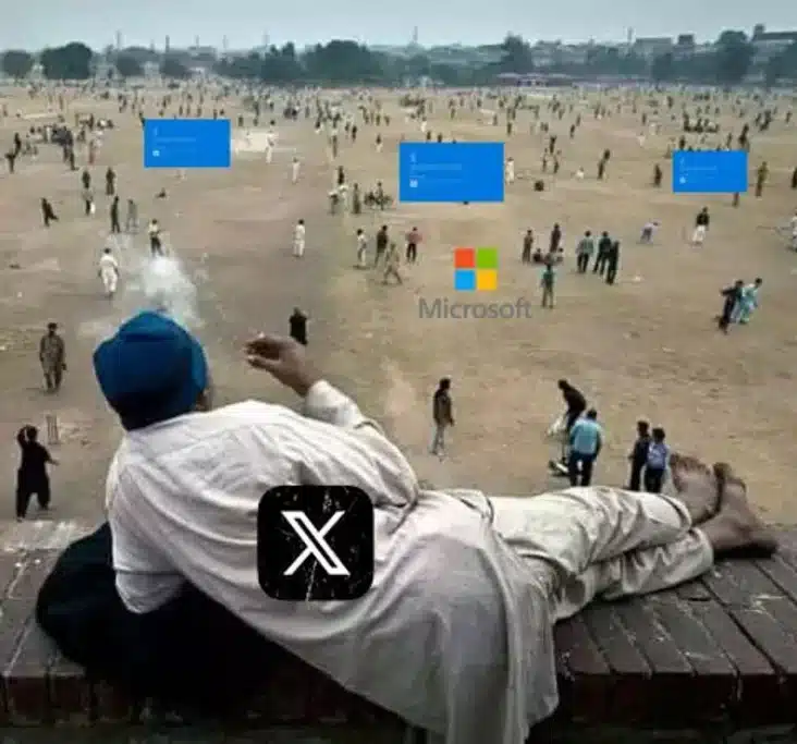 Илон Мъск се подигра на Microsoft за глобалния срив (снимка)