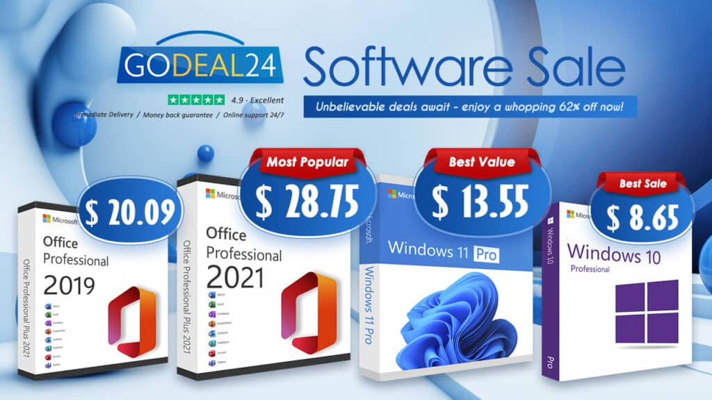 Големи отстъпки! Microsoft Windows 11 Pro за ,55. Доживотен Office 2021 Pro за едва ,53!