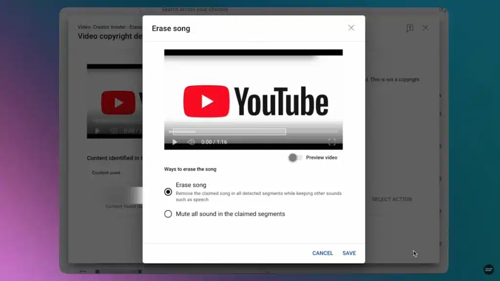 Потребителите на YouTube вече могат да премахват защитеното с авторски права аудио съдържание от видеоклиповете чрез изкуствен интелект