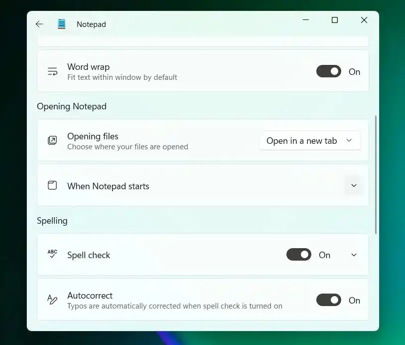След цели 41 години в Notepad на Windows 11 се появиха правописна проверка и автокорекция