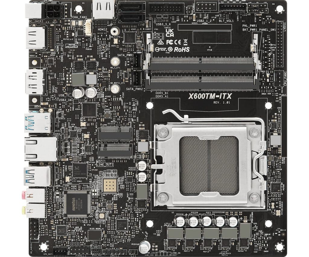 ASRock представи X600TM-ITX – първата Mini-ITX дънна платка, която поддържа AMD Ryzen 9000