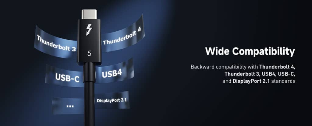 Първите Thunderbolt 5 кабели вече са в продажба, но засега няма голяма полза от тях