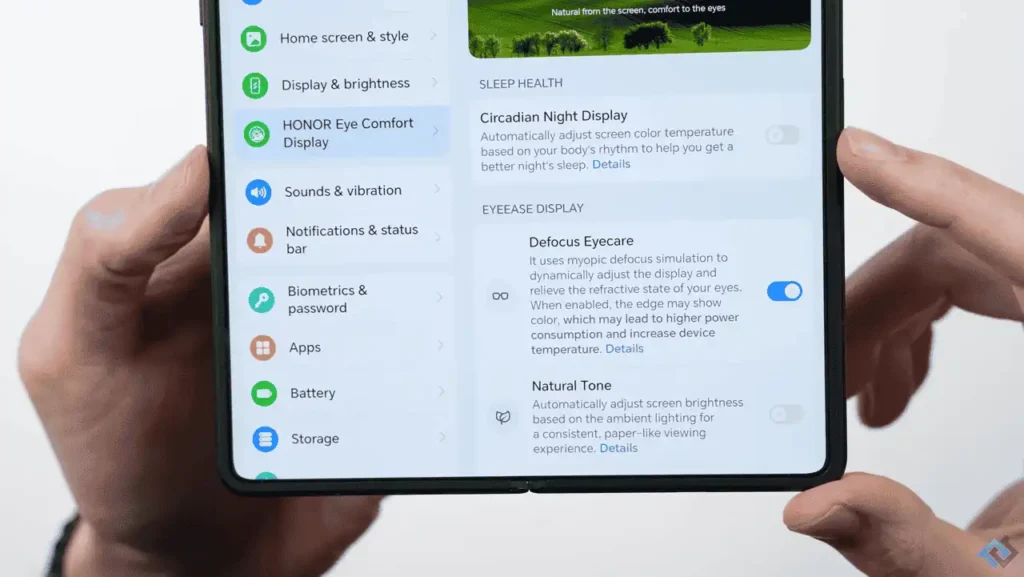 Honor Magic V3 стартира AI Defocus – първият в индустрията метод за подобрена защита на очите