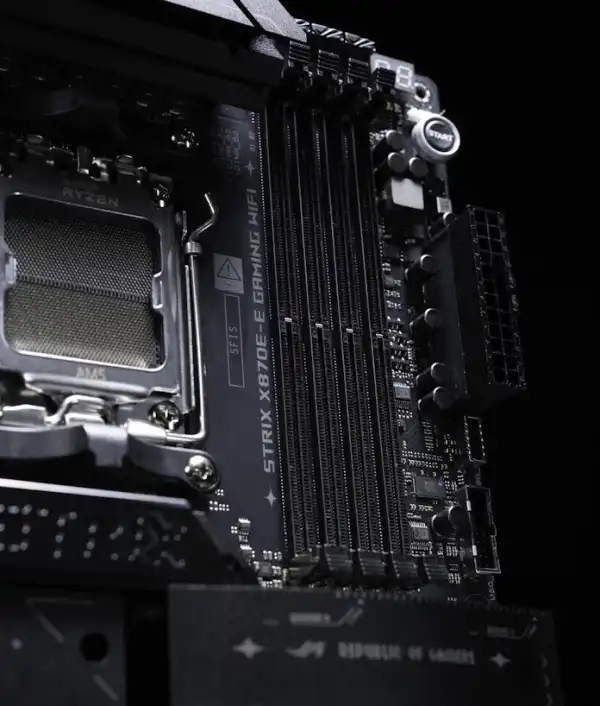 Asus измисли как да подобри DDR5 DIMM конекторите, за да увеличи стабилните честоти на паметта