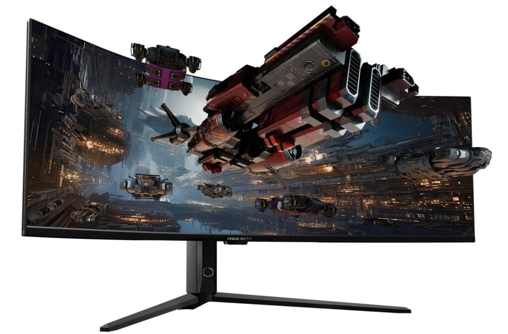 Cooler Master представи 57-инчов извит геймърски монитор с Mini-LED подсветка и двойна 4K резолюция