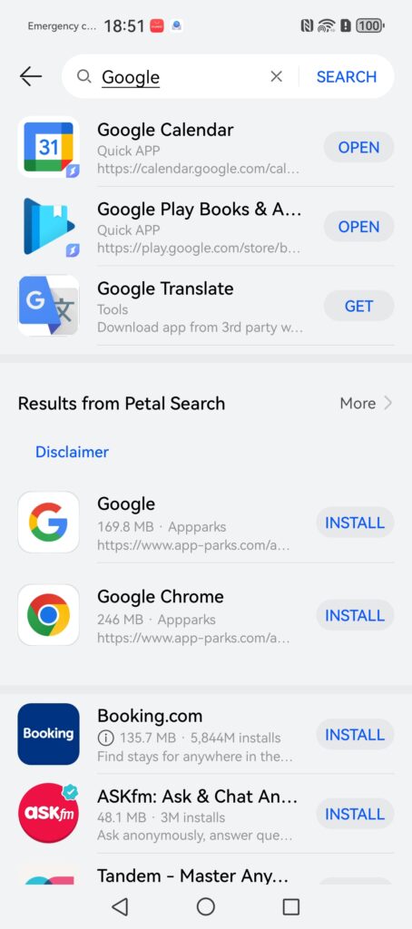 Всички Google приложения вече директно на Huawei смартфоните