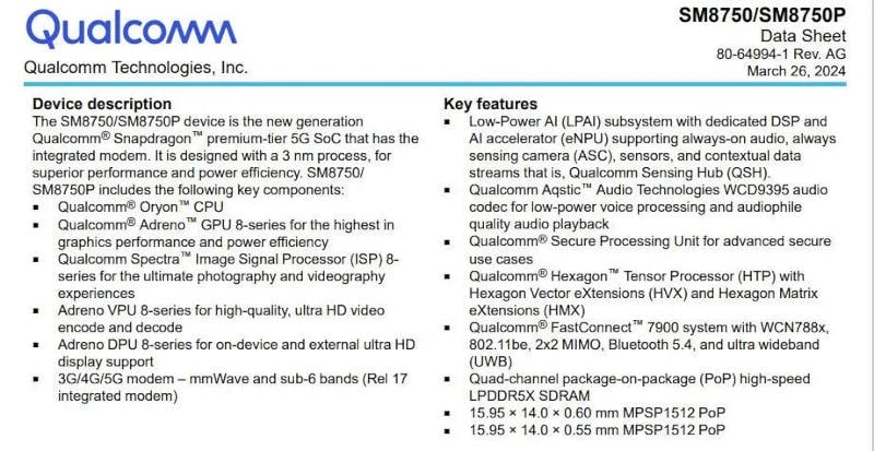 Флагманския процесор Snapdragon 8 Gen 4 на Qualcomm ще се произвежда по 3 nm процес и ще получи Oryon ядра