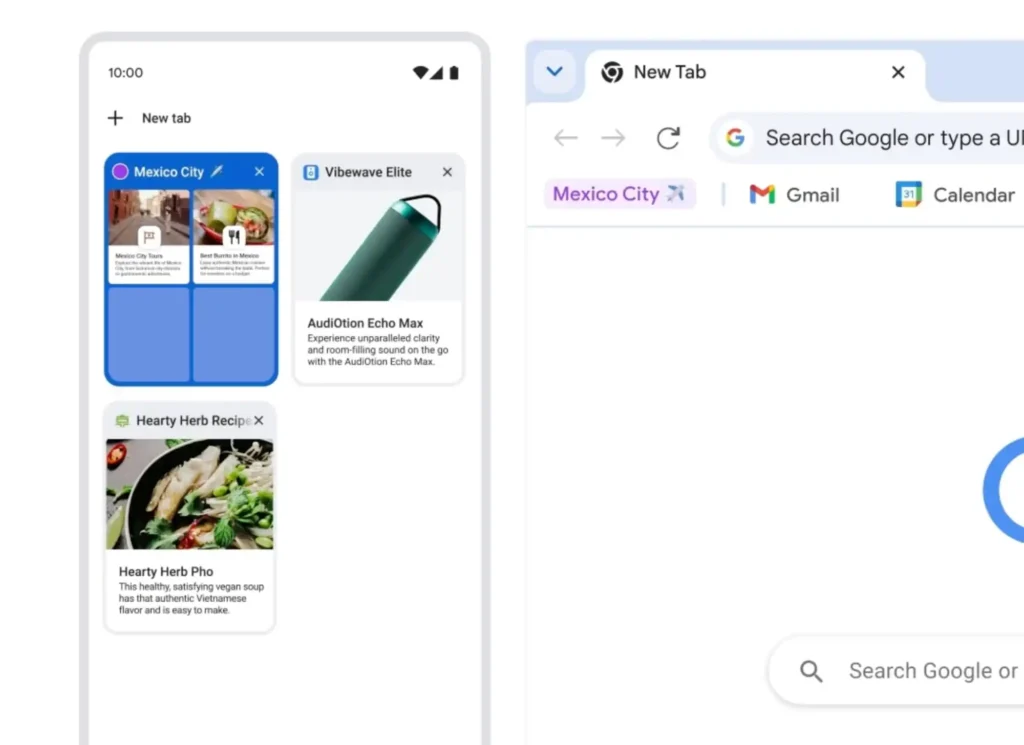Chrome за iOS: Поддръжка на групи от раздели, синхронизиране с компютър и предложения на страници