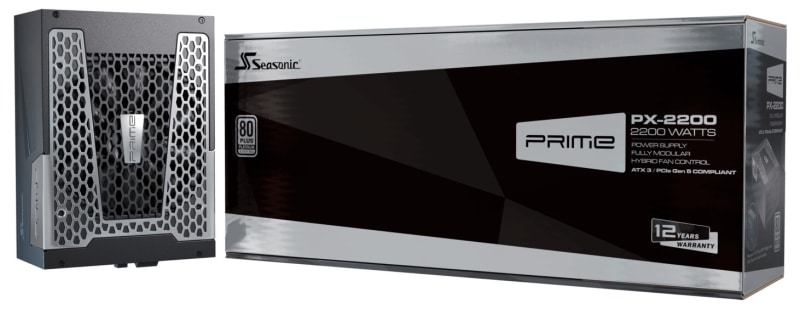 Seasonic пусна захранването PRIME PX-2200 с мощност 2200 W за 0