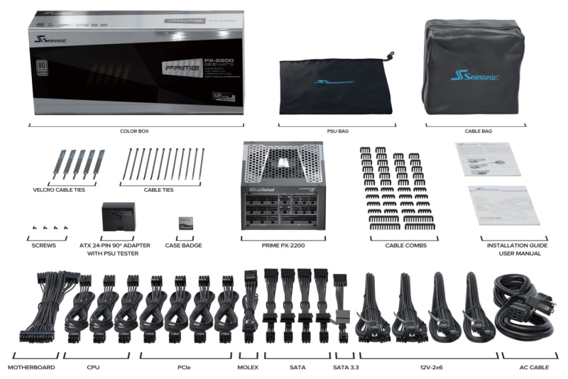 Seasonic пусна захранването PRIME PX-2200 с мощност 2200 W за 0