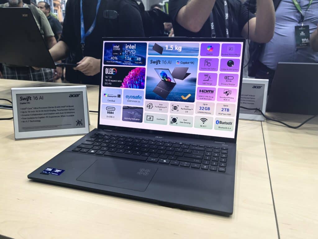 Acer представи новите лаптопи Swift 14 AI, Swift Go 14 AI и Swift 16 AI с ИИ-процесори на Intel, AMD и Qualcomm