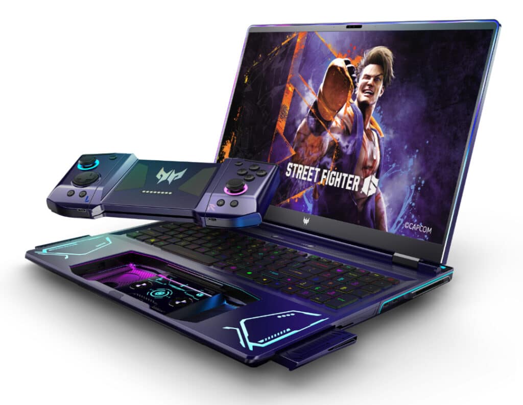 Acer показа Project DualPlay: Концептуален геймърски лаптоп с иновативни сменяеми контролери, подобни на Nintendo Switch