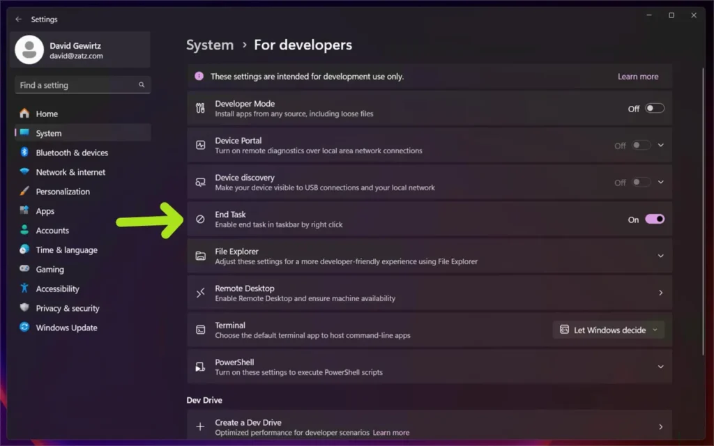 Тази тайна настройка в Windows 11 ще ви позволи да се отървете от забило приложение много по-бързо