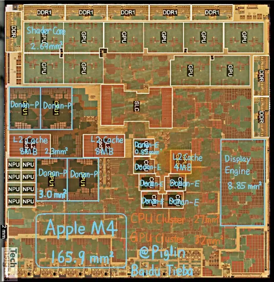 Снимка на кристала на Qualcomm Snapdragon X Elite разкрива истинския размер на ядрата Oryon