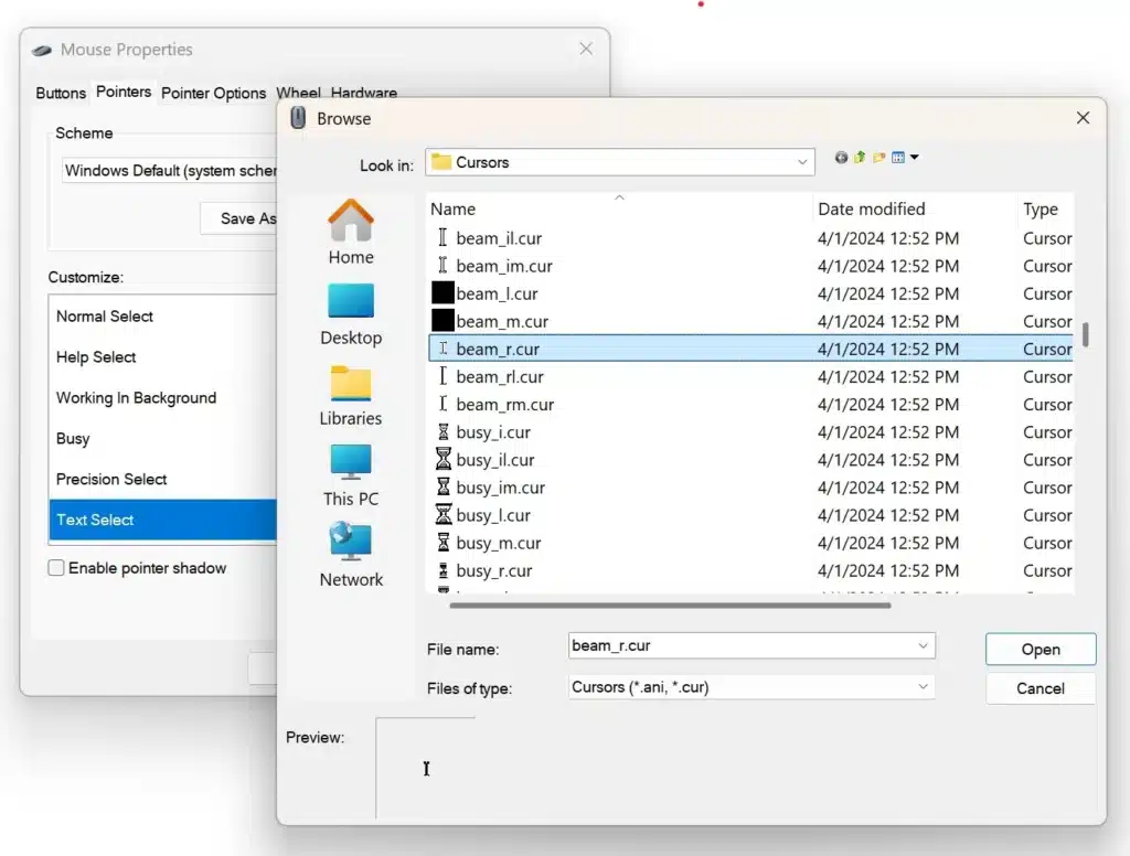 Решение на проблема с изчезващия курсор във Windows 11 24H2
