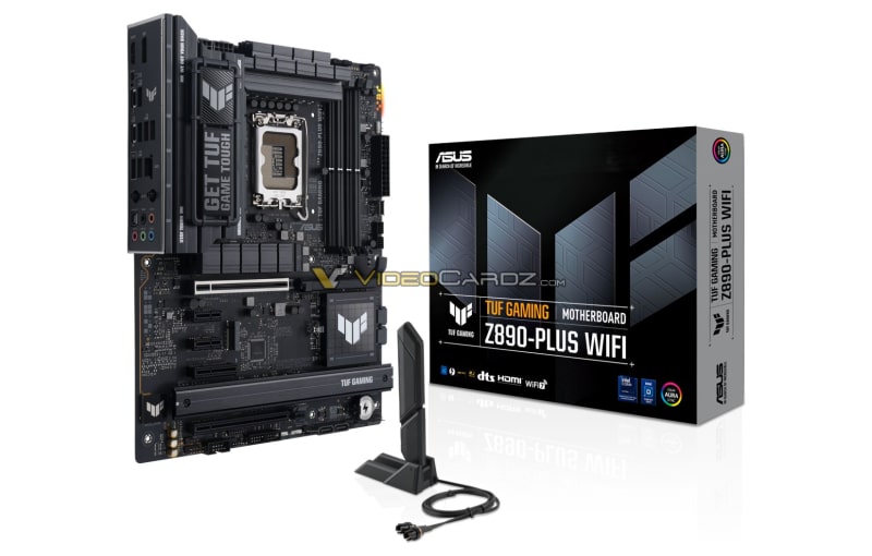 Дънните платки Asus Z890 за процесорите Intel Core Ultra 200K се появиха на изображения
