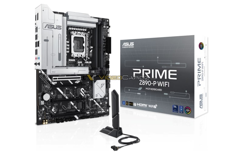 Дънните платки Asus Z890 за процесорите Intel Core Ultra 200K се появиха на изображения