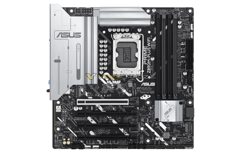 Дънните платки Asus Z890 за процесорите Intel Core Ultra 200K се появиха на изображения