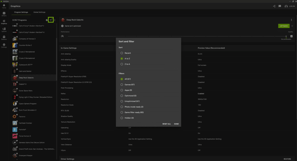 Приложението NVIDIA App получи голям ъпдейт с функция за връщане назад на драйвера