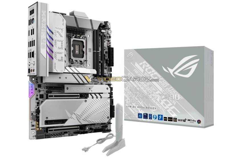 Дънните платки Asus Z890 за процесорите Intel Core Ultra 200K се появиха на изображения
