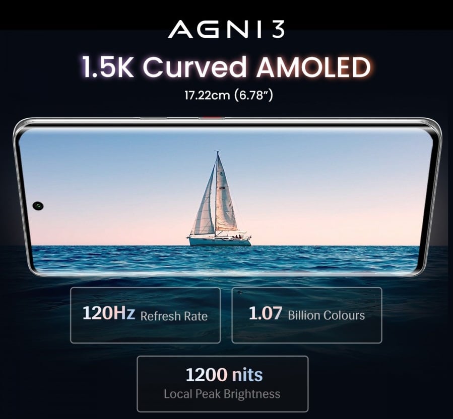 Lava Mobiles представи смартфона Agni 3 с 1,74-инчов AMOLED сензорен дисплей на задния панел
