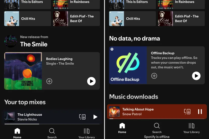 В Spotify е въведена нова функция за създаване на офлайн плейлисти