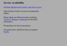 Internet Archive все още не може да се възстанови от атаката