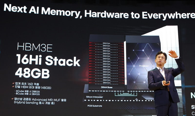SK hynix представи първите в света стекове HBM3E памет с капацитет от 48 GB