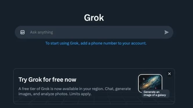 Социалната мрежа X тества безплатна версия на чатбота Grok