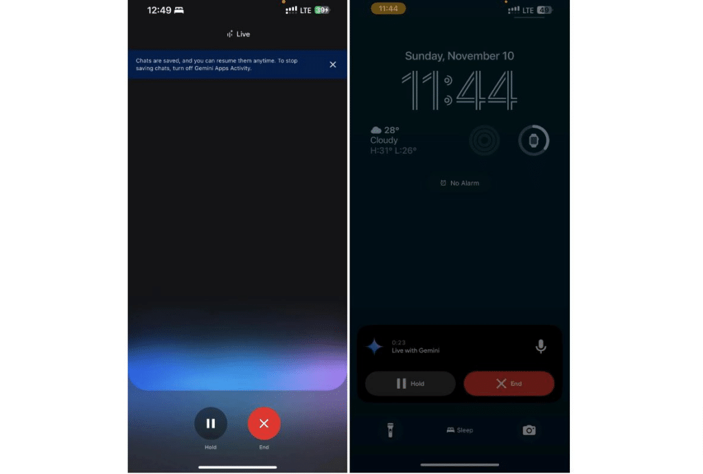Google тества автономното AI-приложение Gemini за iPhone