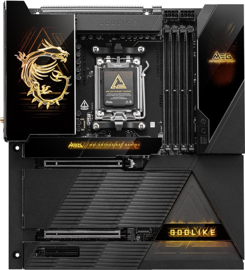 MSI пусна дънната платка X870E MEG GODLIKE на цена от 00 за процесорите Ryzen 9000