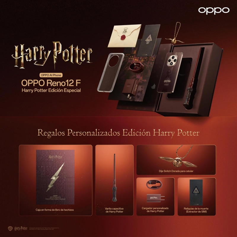 Oppo пусна смартфона Reno 12F 5G Harry Potter с вълшебна пръчица и включен златен снич