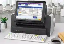Toshiba пусна на пазара настолен компютър с вграден матричен принтер, който тежи почти 25 килограма