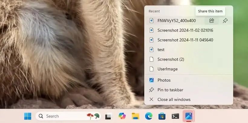 В менюто и таскбара на Windows 11 ще има бутон за споделяне